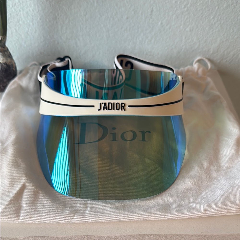Dior J'Adior Blue and White Visor